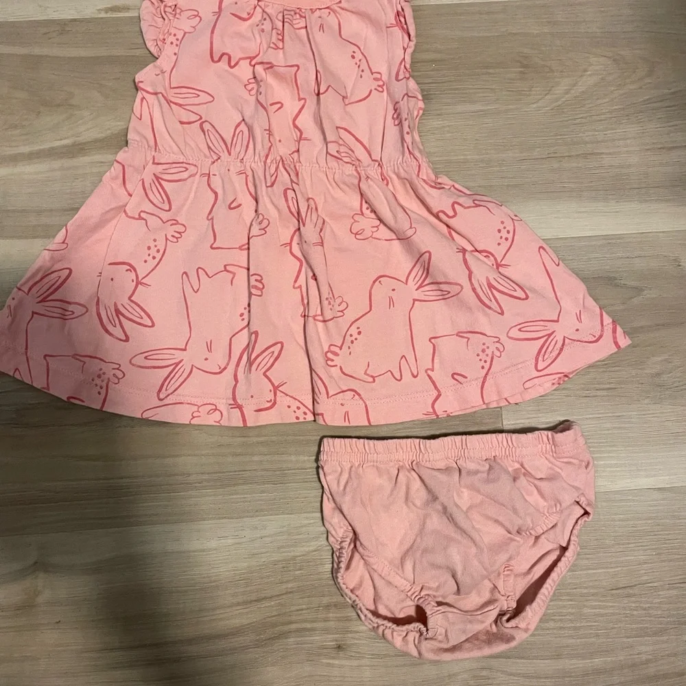 Carter's Pink Bunny Diaper Cover Set